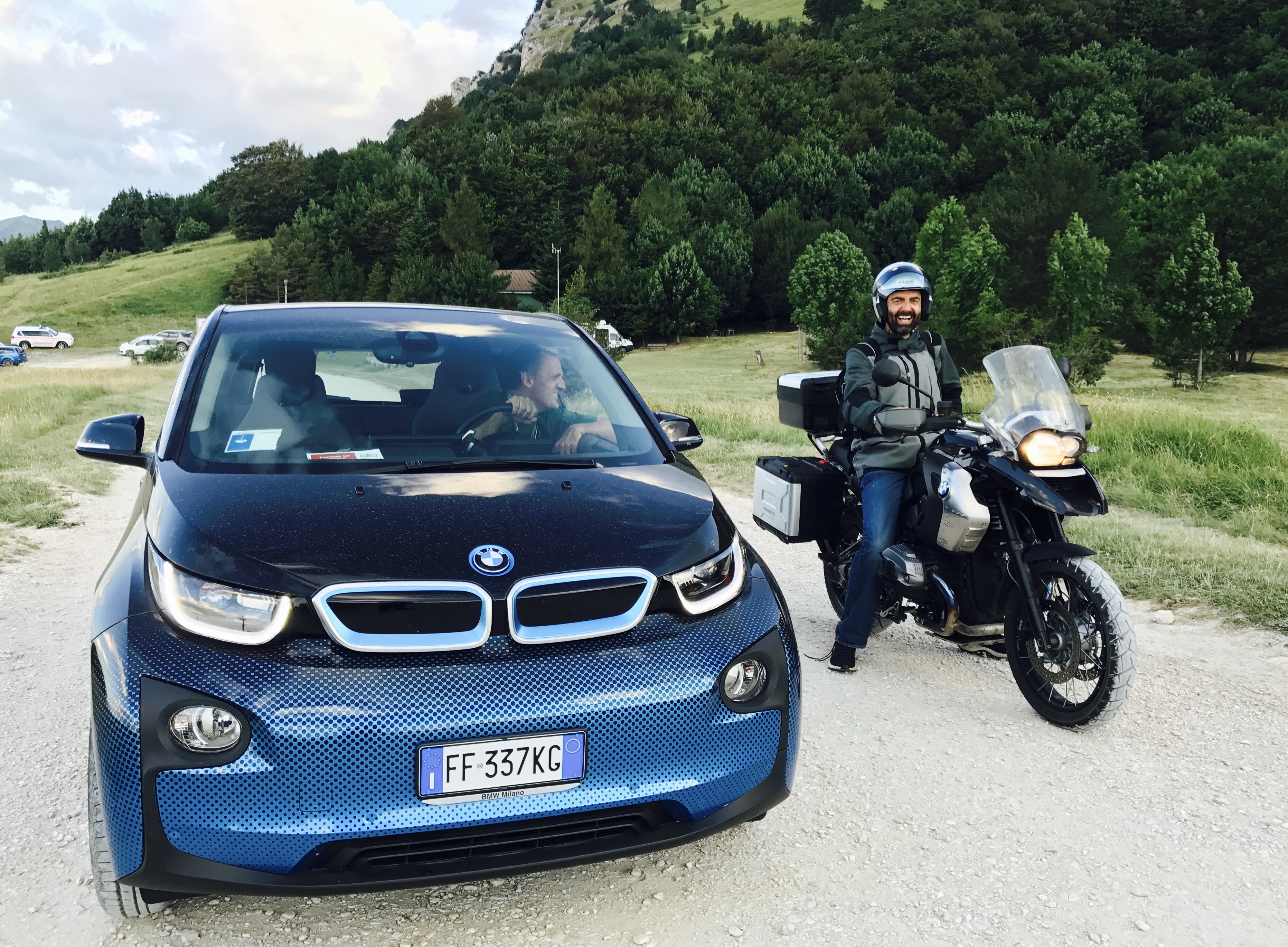 BMW i3 e BMW Motorrad evolution con Neri Marcoré a RisorgiMarche 2017