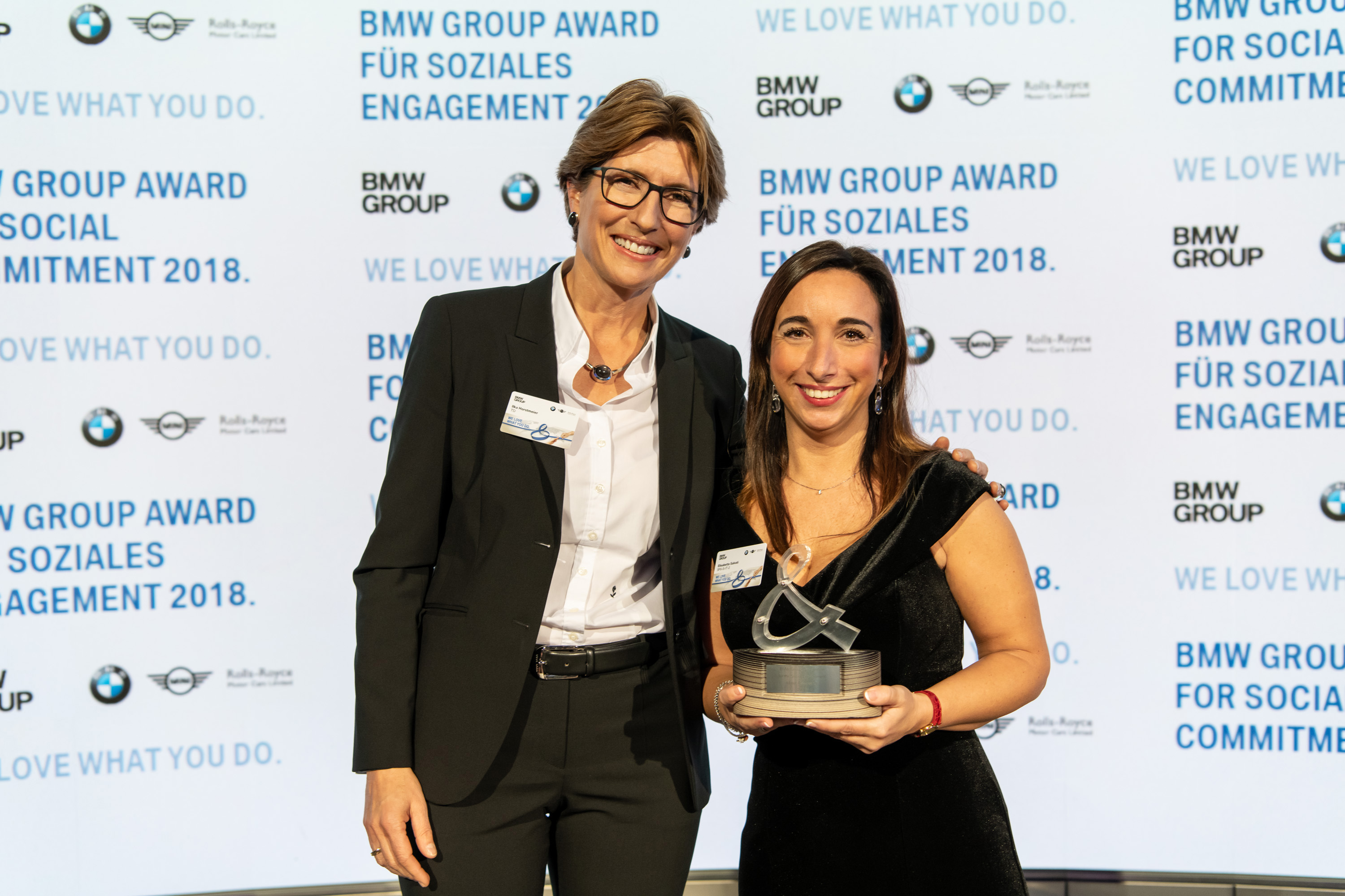 Elisabetta Salvati vince il BMW Group Award for social Commitment